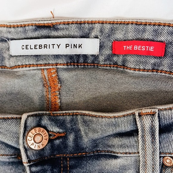 CELEBRITY PINK Jeans Plus Sz 20 The Bestie Lt Blue MODERN Open Knee DISTRESSED - Picture 16 of 16